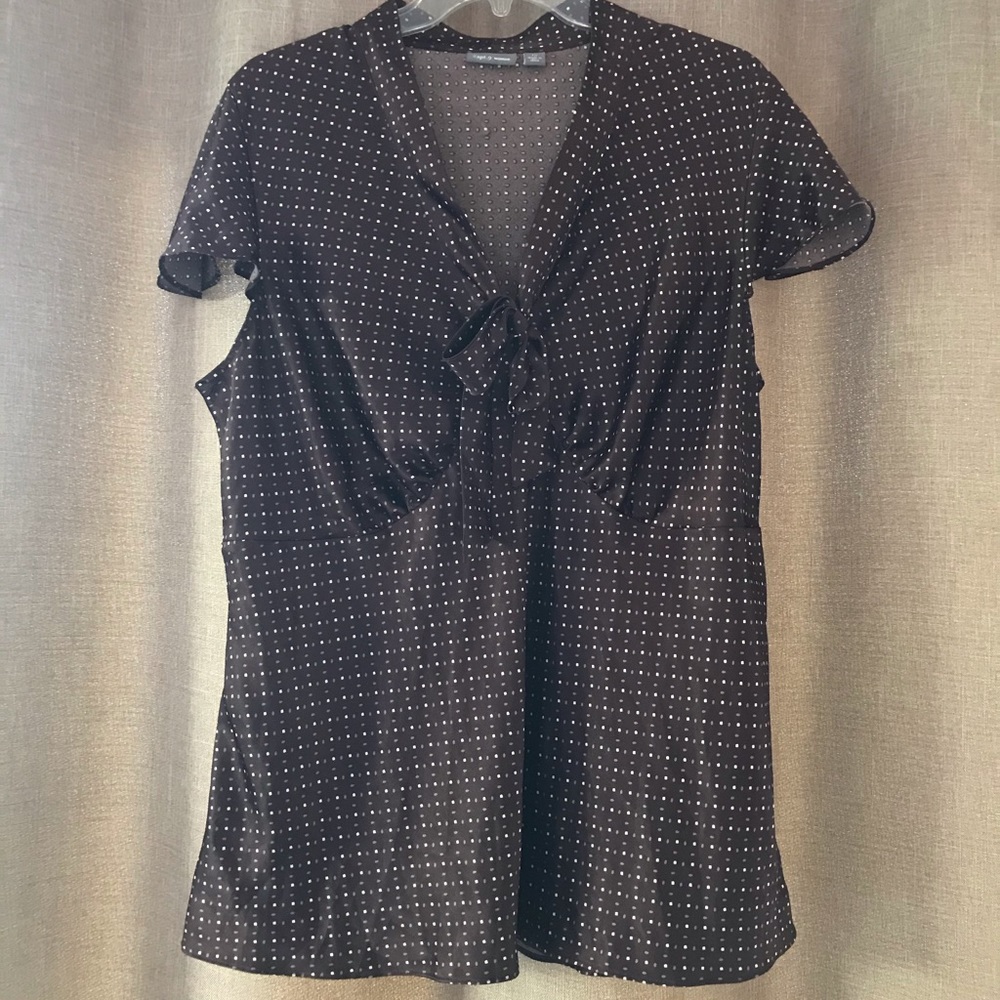 Tie blouse